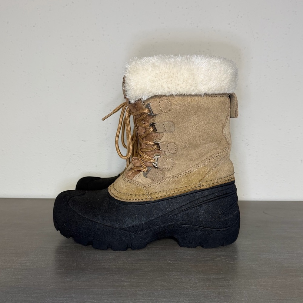 QUEST WOS PAC Fawn Thinsulate Rubber Snow Hiking Winter Boots Women Size 7 - Picture 2 of 10